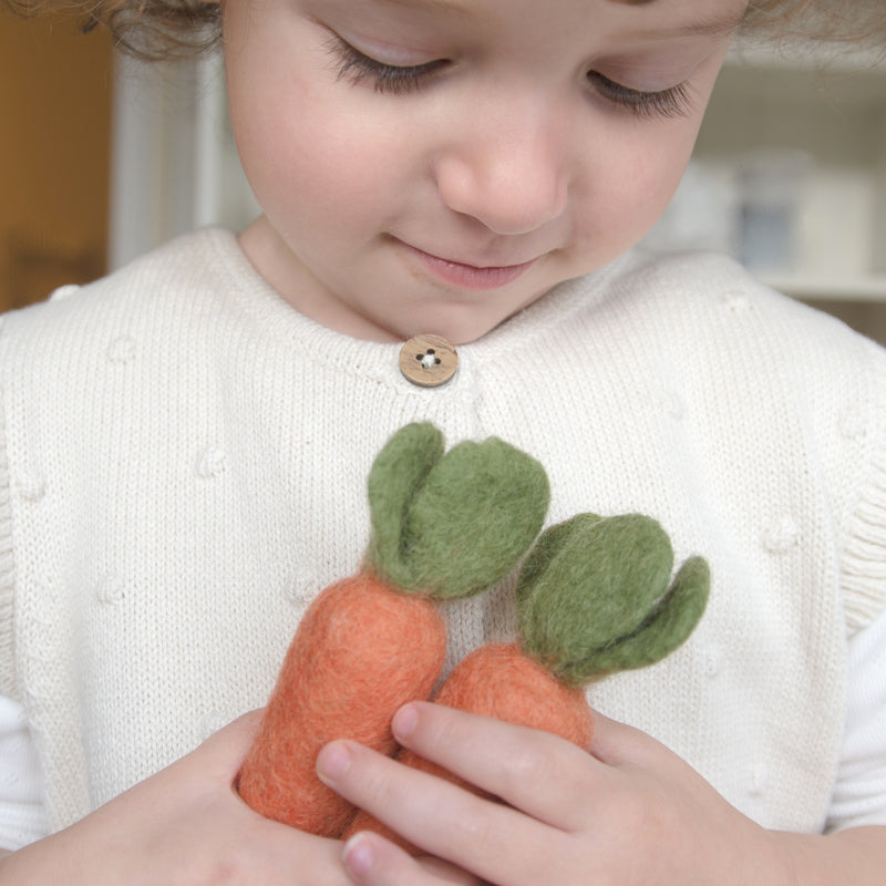 Natural Wool Garden Vegetables | Carrot
