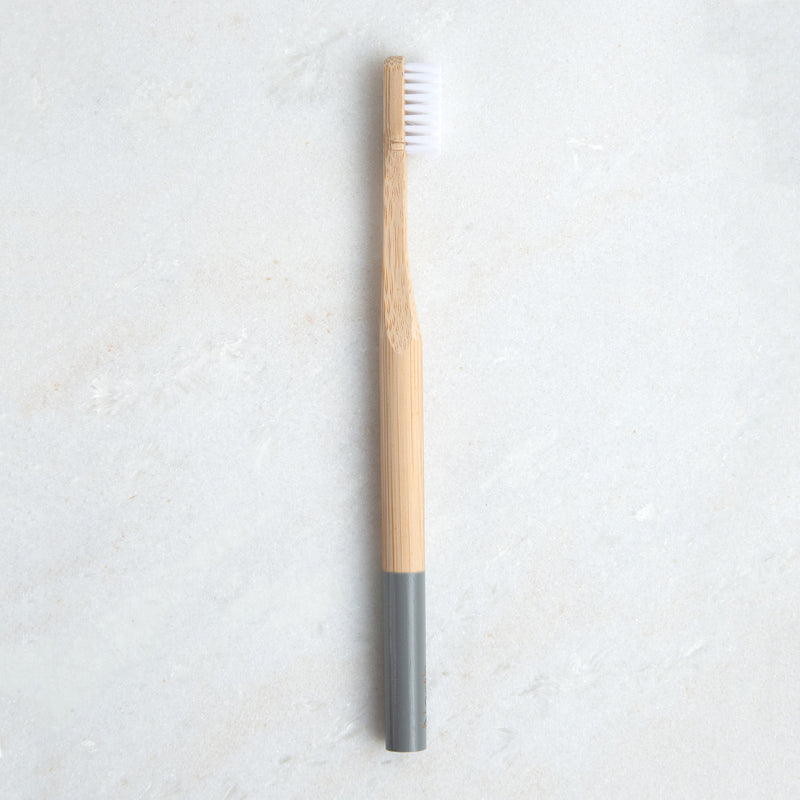 Adult Bamboo Toothbrush | Stone Grey (End of Line)