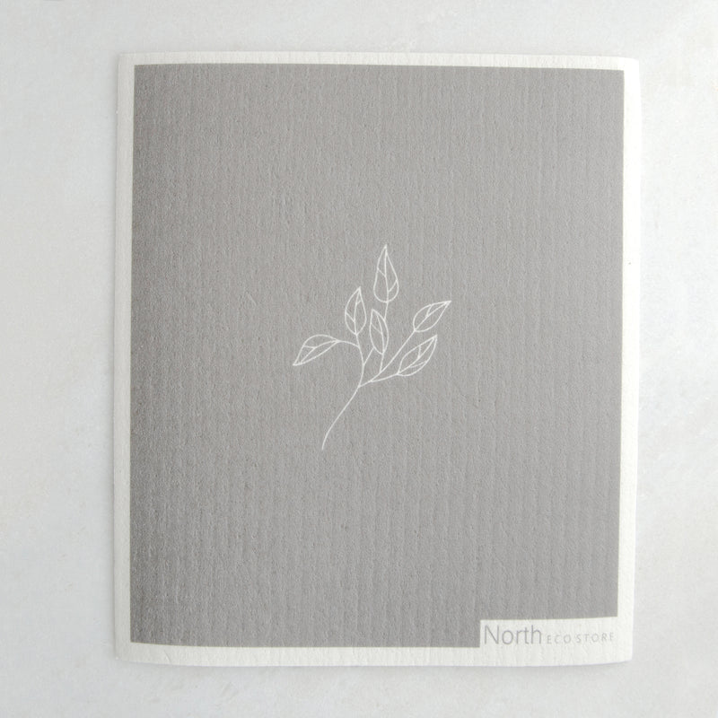 Botanical Sponge Cloth | Feather Grey (End of Line)