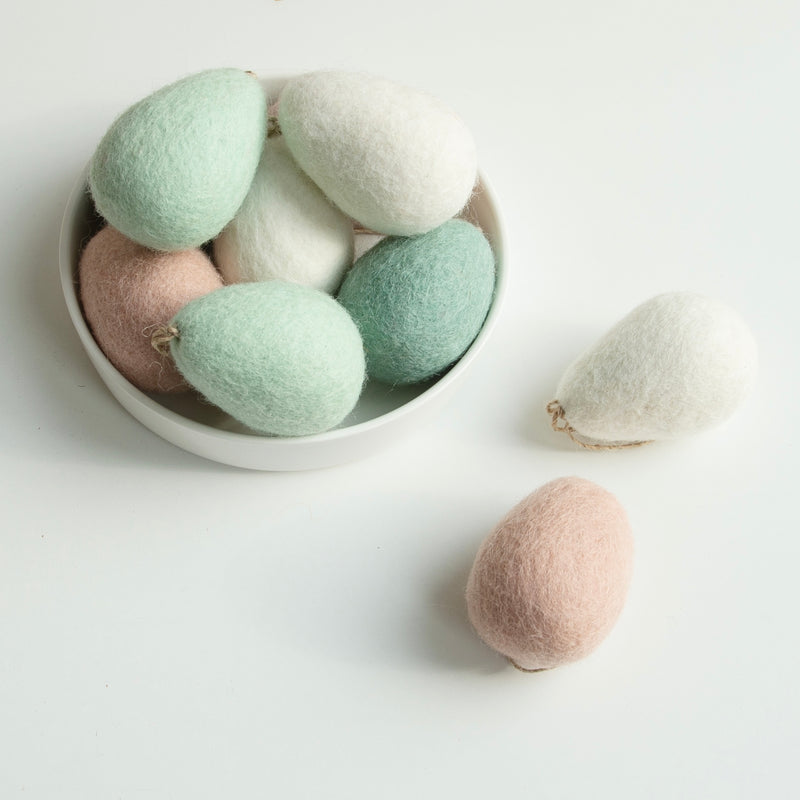 Natural Wool Egg | Duck Egg Blue