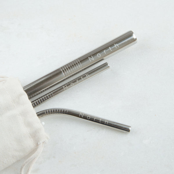 Stainless Steel Straws | Silver (End of Line)