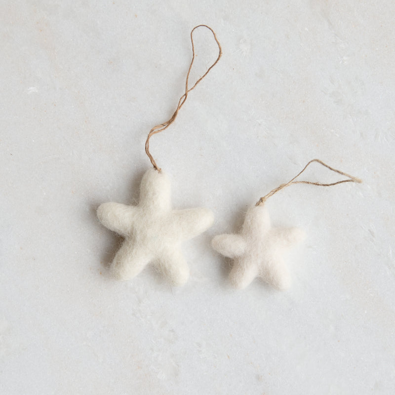 Natural Wool Star Large | Dove (Single)